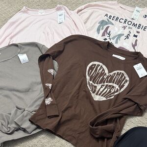 Abercrombie Long Sleeve Shirts Set